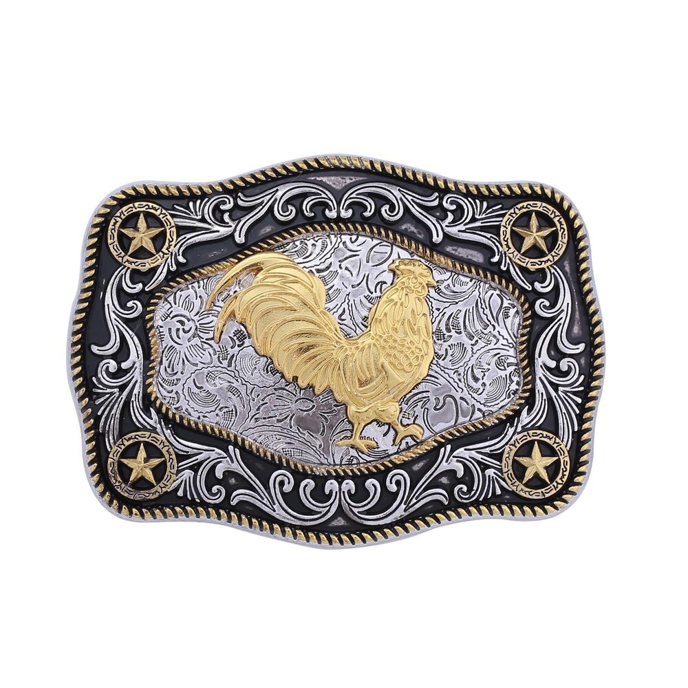 9009 Belt Buckle Rooster Big Western Cowboy Texas Rodeo Belt Buckle
